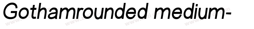 Gothamrounded medium字体转换